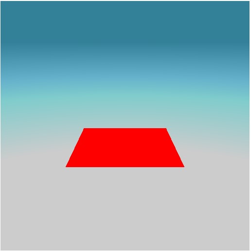 Ray-tracer - ray-rectangle plane intersection (and background sky gradient).